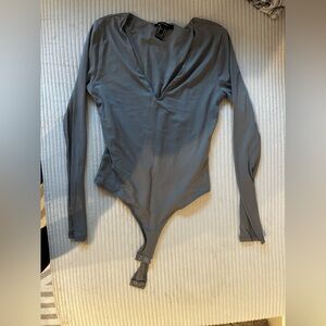 Forever 21 Silver Bodysuit